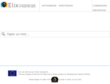 Tablet Screenshot of elix-lsf.fr